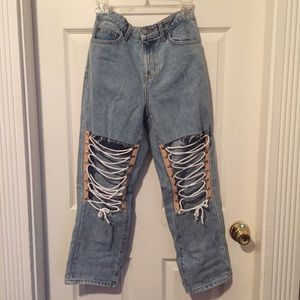 Carmar Lace-Up Denim Jeans